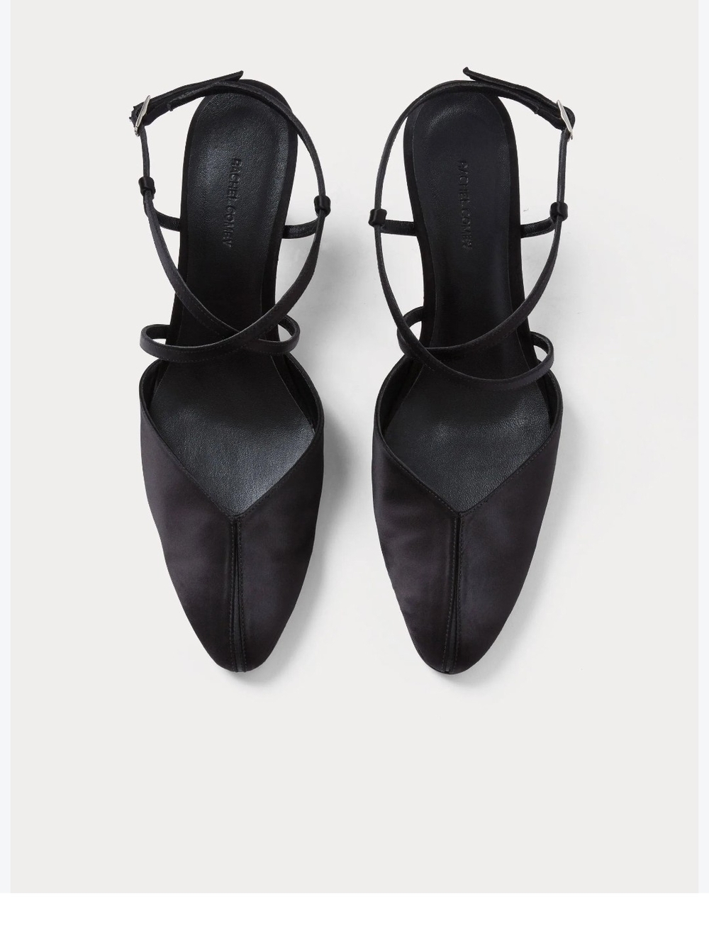 Rachel Comey Satin Astridge Pointed Toe Strappy Heels Sz8.5